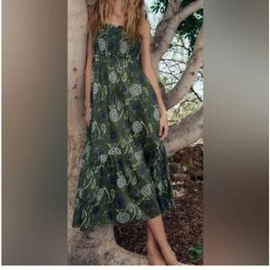 NWOT Zara Printed Midi Dress